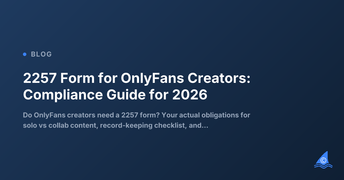 The 2257 Form Explained: What OnlyFans Creators Actually Need to Do