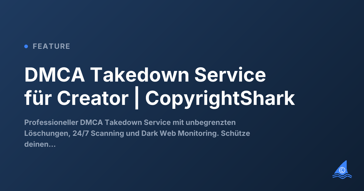 DMCA Takedown Service - Funktionen